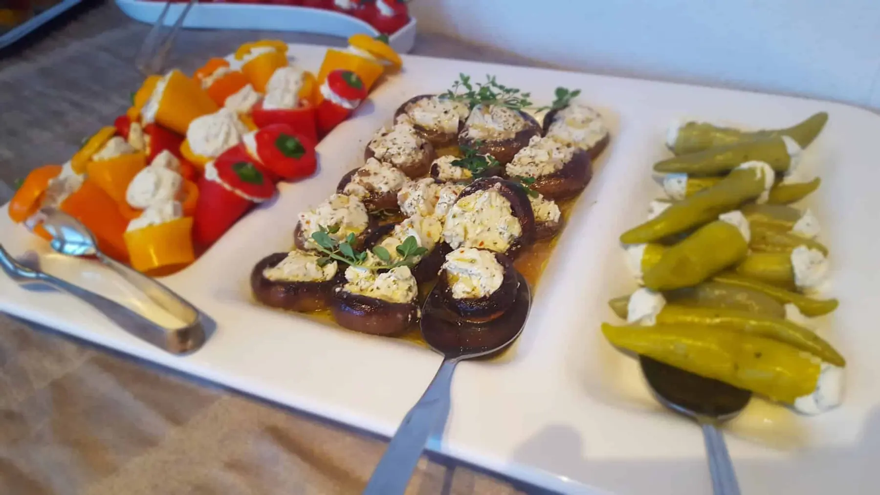 Antipasti auf Platten