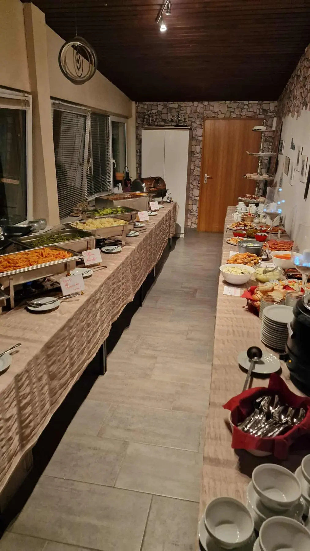 Buffet im Extraraum