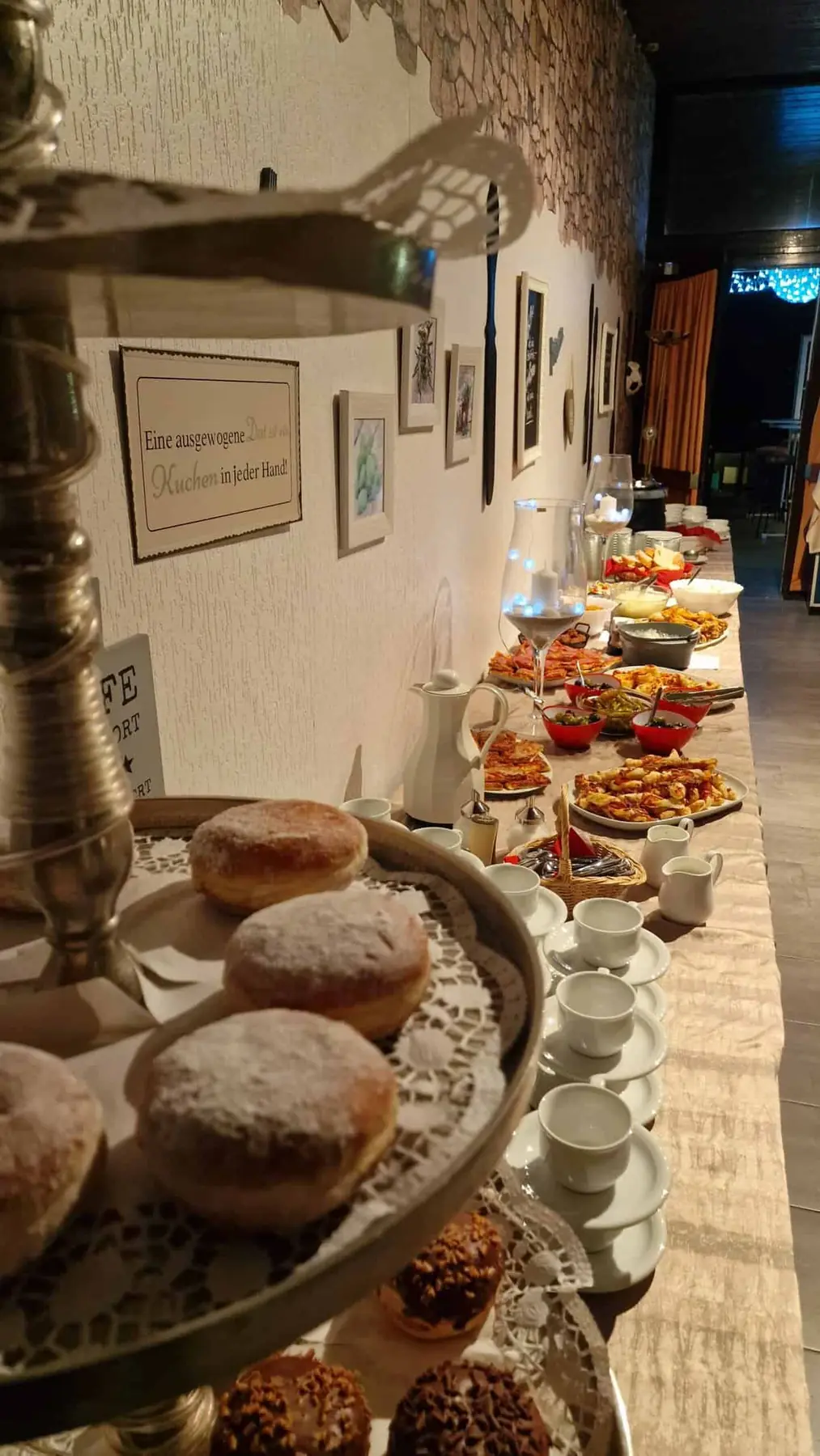 Buffet im Extraraum